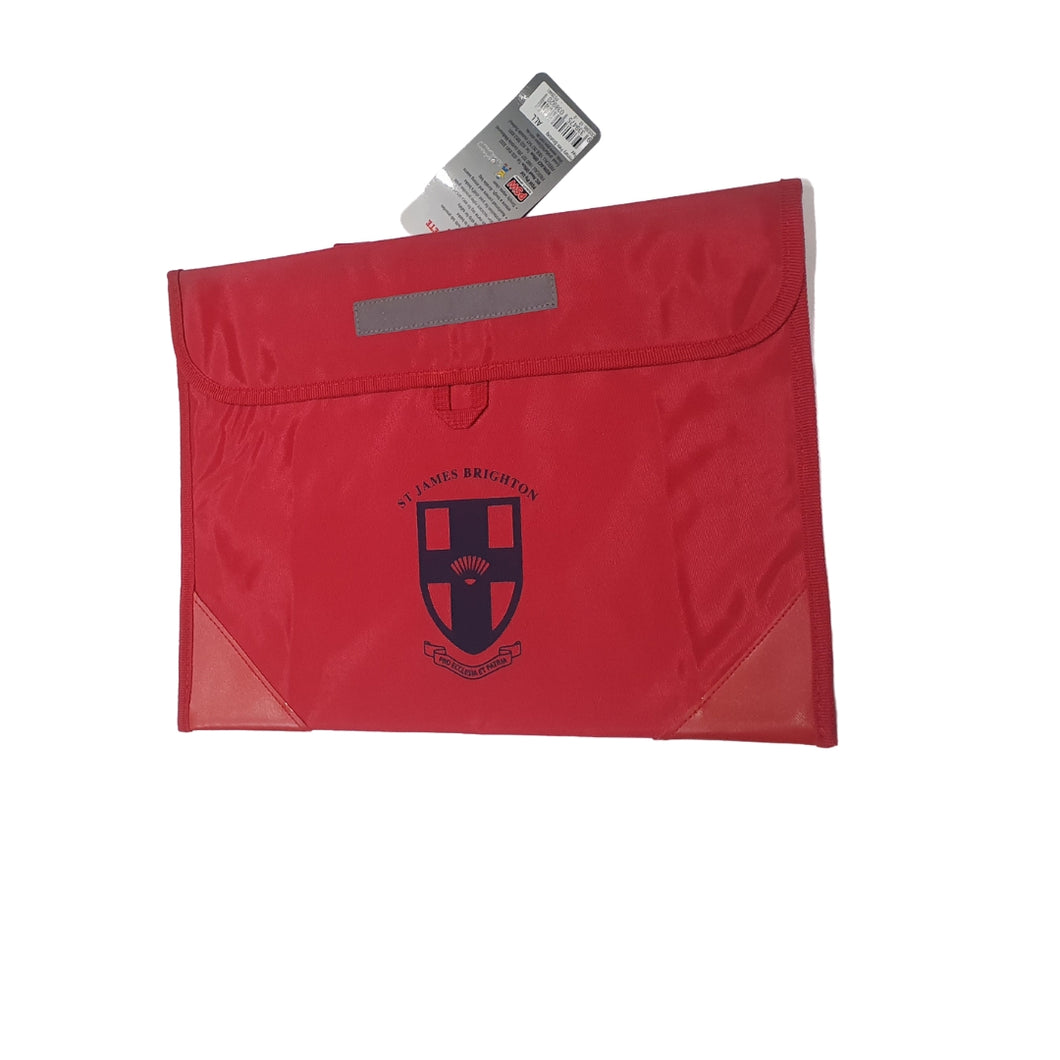 St James Red Book Bag - Library